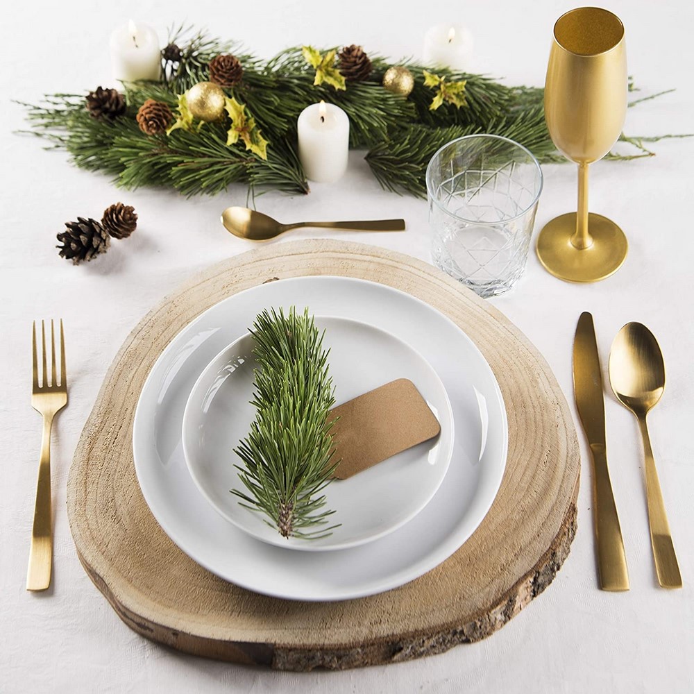 Acquista online Servizio Coup piatti tavola porcellana bianco 18 pezzi Excelsa